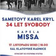 Klatovy - plakát ke koncertu 2023